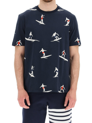 Thom Browne Allover Surfer Print T-shirt