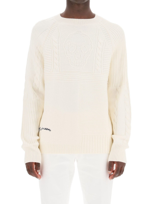 Alexander Mcqueen Skull Knitted Sweater