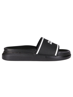 Alexander Mcqueen Embossed Logo Slides