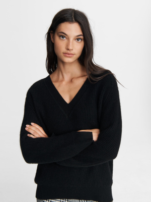 Pierce Cashmere V Neck