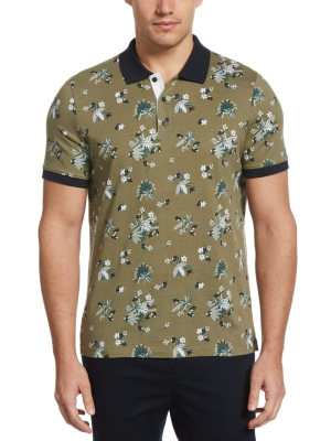 Ultra Soft Touch Pima Cotton Floral Bunch Print Polo