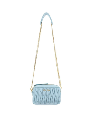 Miu Miu Matelassé Logo Shoulder Bag