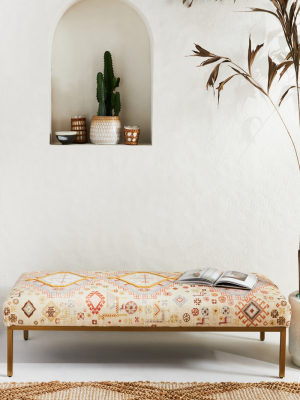 Rug-printed Folkthread Ottoman