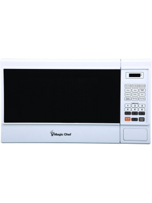 Magic Chef Mcm1310w 1000 Watt 1.3 Cubic Foot Microwave With Digital Touch And 11 Power Levels, White