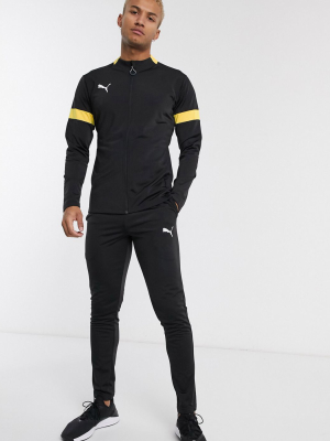 Puma Soccer Tracksuit In Black