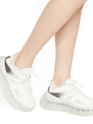 Bump'air White Low Top Classic Sneakers