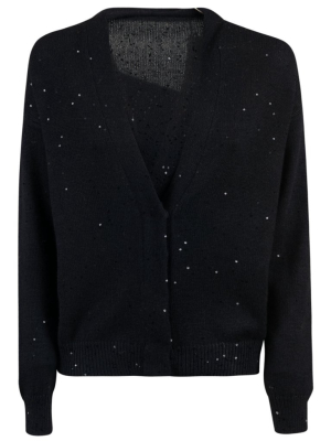 Brunello Cucinelli Sequin Embellished Cardigan