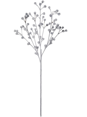 Sullivans Artificial Eucalyptus With Snow Spray 26.5"h White