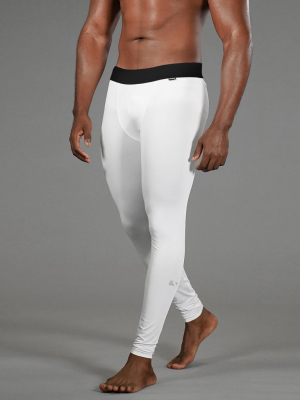 Basic White Tights For Men