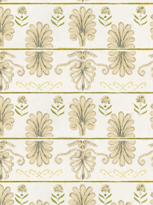 Mykonos Villa Motif Wallpaper In Taupe From The Sundance Villa Collection By Mind The Gap