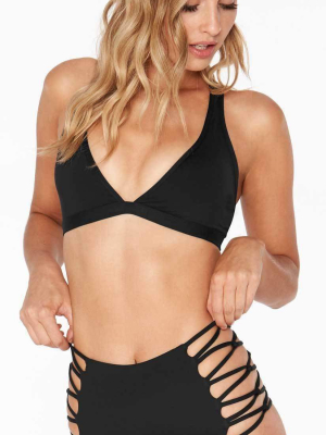 L Space Skylar Top In Black Laskt17-blk