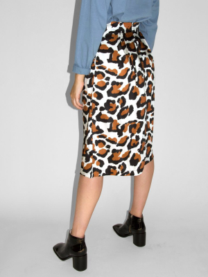 &another - Tiphanie Midi Skirt / Leopard