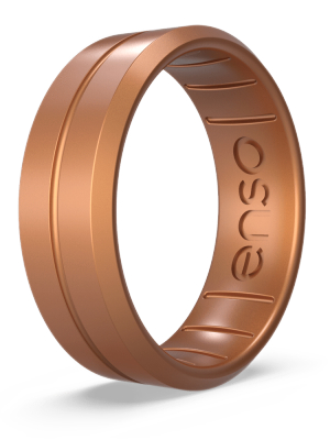 Elements Contour Silicone Ring - Copper
