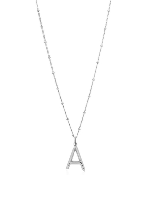 Initial Necklace - Silver