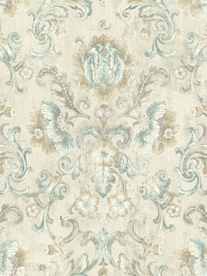 Vintage Cameo Wallpaper In Antiquated Neutral From The Vintage Home 2 Collection By Wallquest