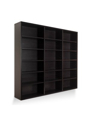 Oskar 540 Wall Mounted Media Storage Cabinet Espresso - Atlantic