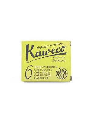 Kaweco Ink Cartridges (6 Pieces) - Highlighter Yellow