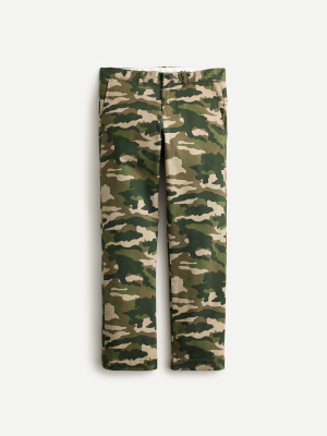 Boys' Camo-print Stretch Chino In Slim Fit