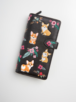 Corgi Corsage Wallet