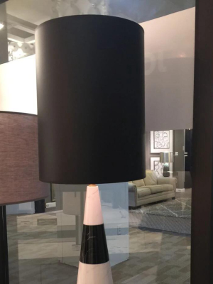 Canaan Tapered Lamp With Black Shade