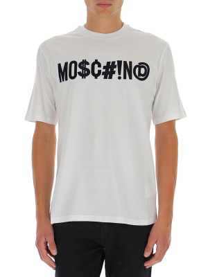 Moschino Logo Embroidered T-shirt