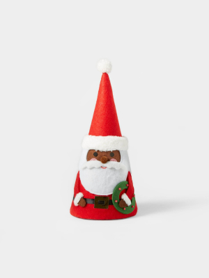 Small Cone Santa With Red Hat Decorative Figurine - Wondershop™