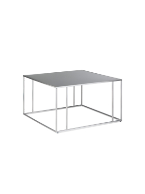 32" Daley Coffee Table Stainless Steel - Wyndenhall