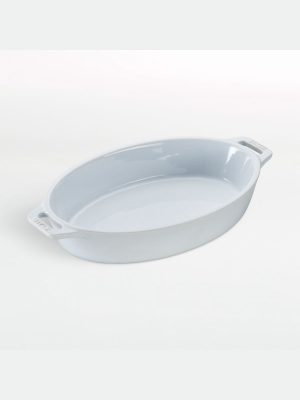 Staub ® 6.5" White Ceramic Oval Baking Dish