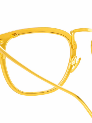 Carson Optical D-frame In Yellow Gold And Black