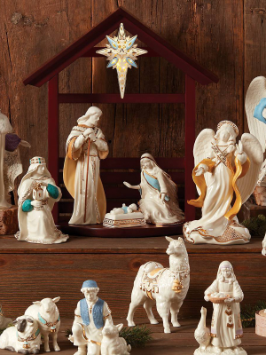 First Blessing Nativity™ Wood Créche