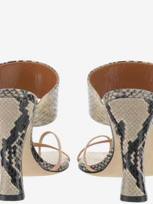 Paris Texas Embossed Strapped Sandals