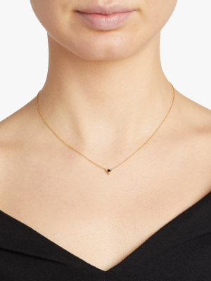Triangle Solitaire Pendant Necklace