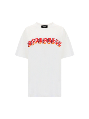 Dsquared2 Logo Print Crewneck T-shirt