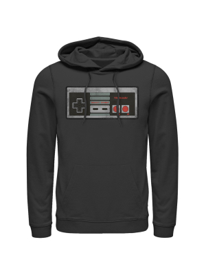 Men's Nintendo Classic Nes Controller Pull Over Hoodie