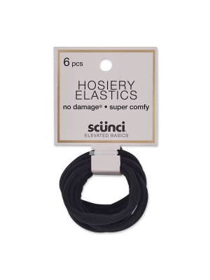 Scunci Hosiery Ponytailer Hair Elastics - 6ct