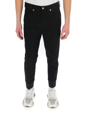 Neil Barrett Mid Rise Cropped Jeans