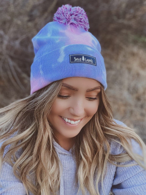 Cotton Candy Tie Dye Beanie