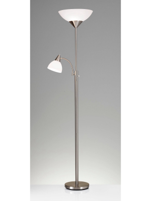 71" Piedmont Combo Floor Lamp Steel - Adesso