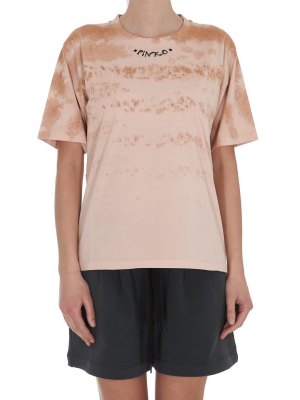 Pinko Tie-dye Logo Print T-shirt