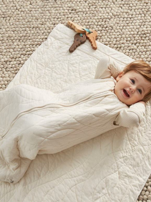 Remi Quilted Baby Blanket - Undyed