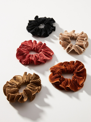 Pleated Scrunchie Set