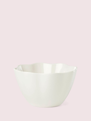 Petal Lane White Soup/cereal Bowl