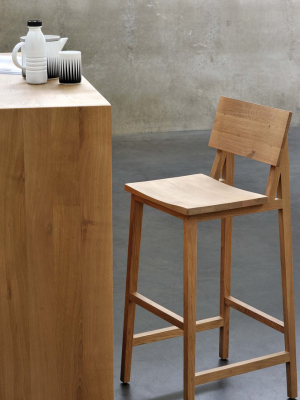 Oak N4 Bar Stool