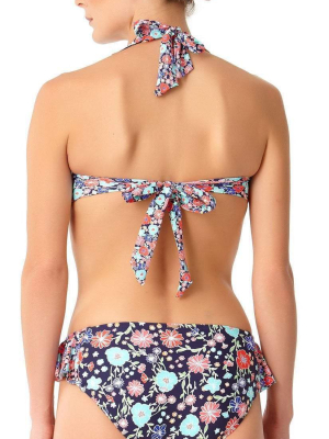 Anne Cole Lazy Daisy Side Flounce Bikini Bottom