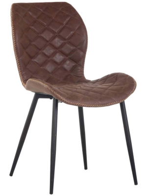 Lyla Dining Chair, Antique Brown (set Of 2)