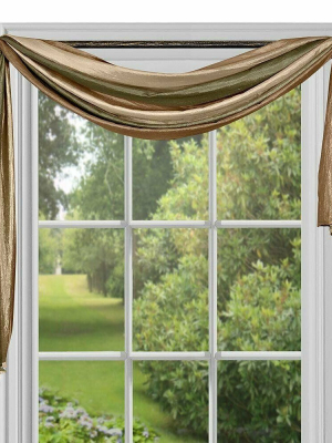 Goodgram Royal Ombre Crushed Semi Sheer Window Curtain Scarf Treatment