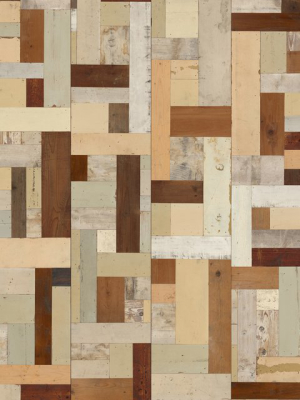 No. 6 Scrapwood Wallpaper Design By Piet Hein Eek For Nlxl Wallpaper