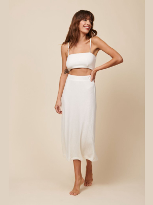 Finn Skirt In Cream Rib