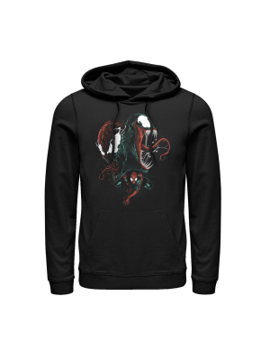 Men's Marvel Venom Alien Symbiote Duo Pull Over Hoodie