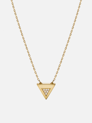 Faction Necklace, Gold Vermeil/sapphire